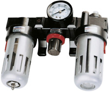 FILTRO LUBRIFICATORE ANTICONDENSA RIDUTTORE REGOLATORE PRESSIONE ARIA COMPRESSA 