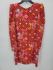 Abito Denny Rose rosso nero a