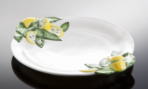 Bassano piatto servizio limoni