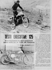 advertising Pubblicità -TEST MOTO TESTI 125 EXECUTIVE CROSS --MX VINTAGE