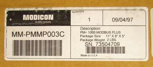 Modicon pmmp003c panelmate - modicon, mm