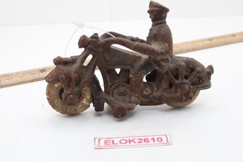 Antica moto polizia ghisa - polizia,