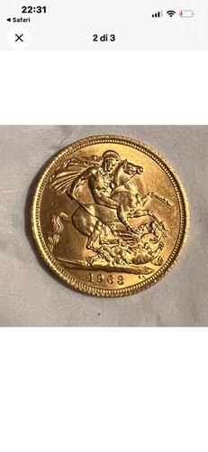 Sterlina oro fiocco - d,