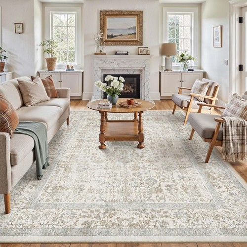 Enorme tappeto vintage taupe - enorme,