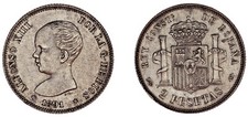 2 Monete D'Argento Pesetas