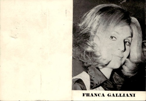Cartolina franca galliani - cartolina,