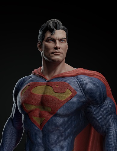 Statua superman stampa non - superman, 3d