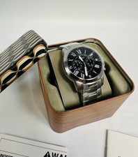 Orologio Cronografo FS4736 Fossil Uomo Grant Quartz Acciaio Inox *NUOVO con SCATOLA*