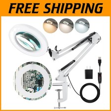 Magnifier Lamp for Reading & Crafts - 8-Diopter Lens
