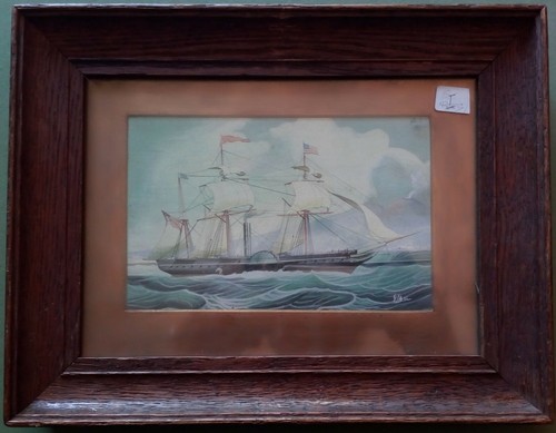 Gouache napoli golfo - (tempera),