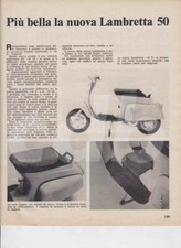 advertising Pubblicità brochure-MOTO LAMBRETTA 50 '70-  MOTOITALIANE MOTO EPOCA