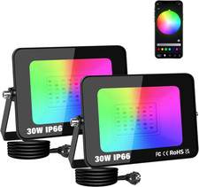 2X Faretto LED Da Esterno RGB