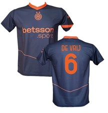 Terza Maglia De Vrij 6 Inter 2025 2026 Grigia Third ufficiale LC sport