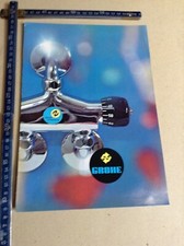 DEPLIANT PUBBLICITARIO VINTAGE RUBINETTI GROHE 8 PAG ITALIANO ANNI 60/70 