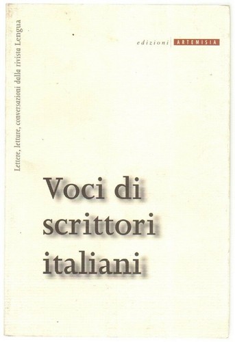 Voci scrittori italiani - scrittori,