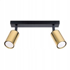 Faretto da soffitto nero oro