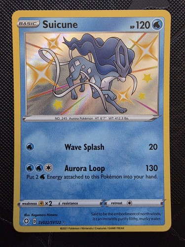 Suicune holo shining - suicune, fates