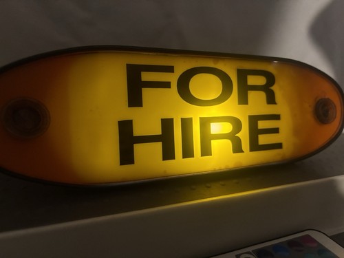 Vintage taxi sign - vintage,