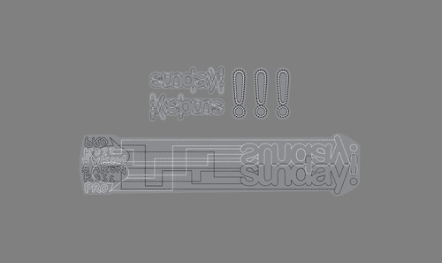 Set decalcomanie sunday bikes - sunday,