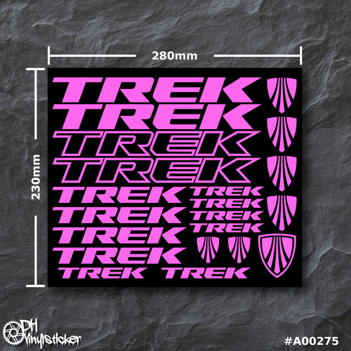 Set adesivi trek - rosa,