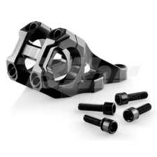15284 Mozzo manubrio bici MJ Cycle Downhill per forcelle a doppia piastra Nero