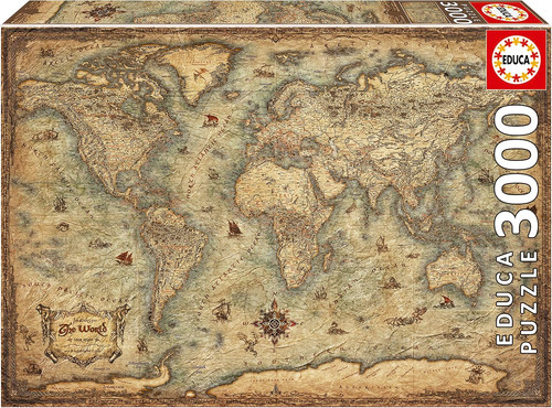 Mapamundi puzzle di 3000 - |,