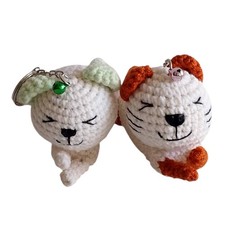 Bambola Amigurumi gatto fatto