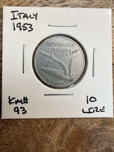 1953 italy lire coin - italy,