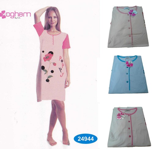 Camicia notte con bottoni - notte,
