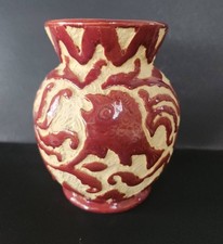 Vaso in ceramica rossa con