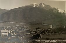 Cartolina Rifugio Passo Sella Canazei Trento viaggiata 1932