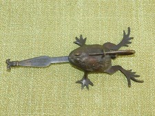 Vintage Brass Frog Shaped