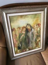 QUADRO ALDO DORELLA - GENTE DI MILANO - COPPIETTA AL METRO' CADORNA