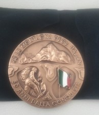 MEDAGLIA OMEA IN BRONZO COMMEMORATIVA DEI 50 ANNI DALLA CONQUISTA ITALIANA...