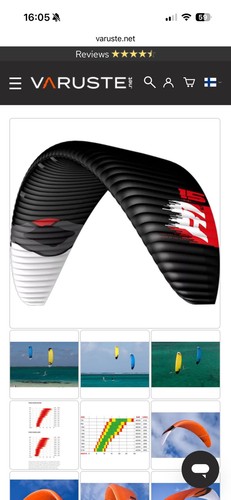 Ozone 15m kitesurf foil - v3,