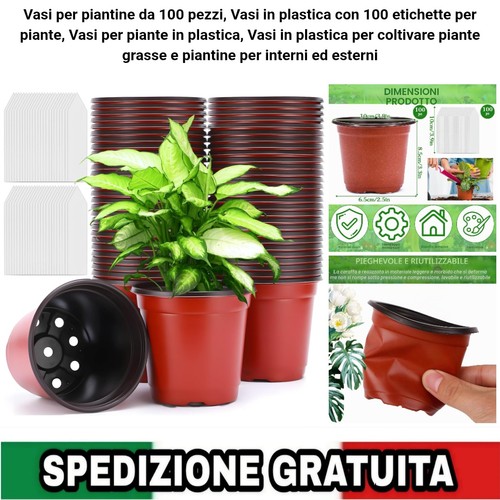 100 vasetti per - piantine, in