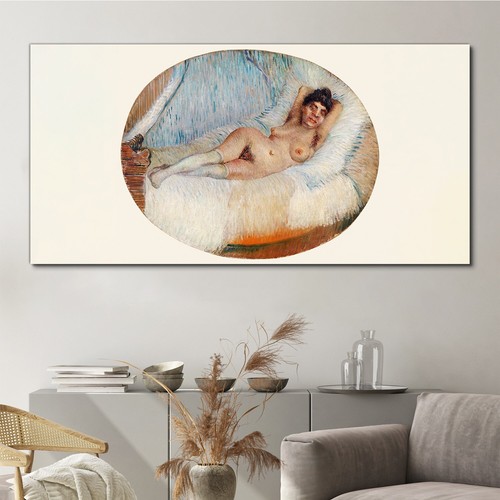Quadro donna nuda letto - quadro, su