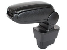 Bracciolo centrale bracciolo RIPIEGHEVOLE per FIAT PUNTO 199 dal 2005- pelle nero