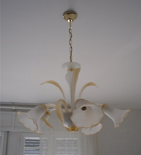 Lampadario vetro stile - in,