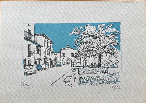 Alfredo fabbri litografia - alfredo, a