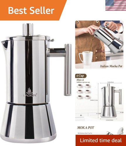 Stovetop espresso maker 6cup - stovetop, maker,