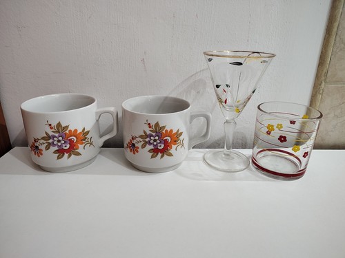 Tazze 2 bicchieri vintage - 2,