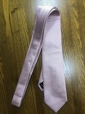 Cravatta rosa a pois