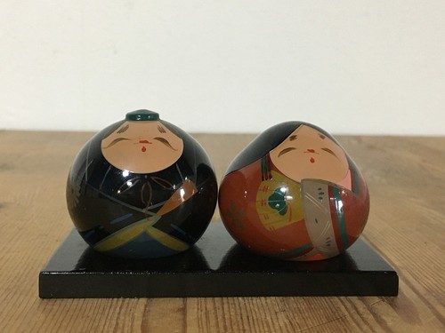Coppia bambole kokeshi - bambole,