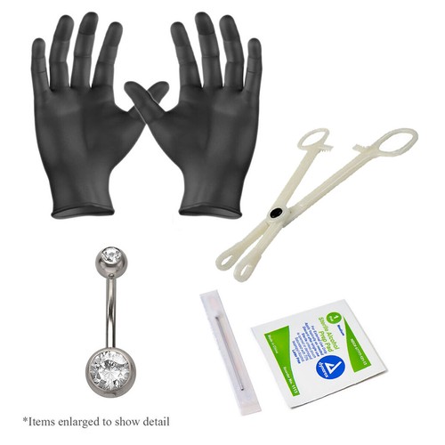 Kit piercing ombelico pancia