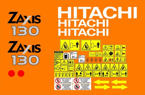 Kit adesivi hitachi zaxis 130 - adesivi,