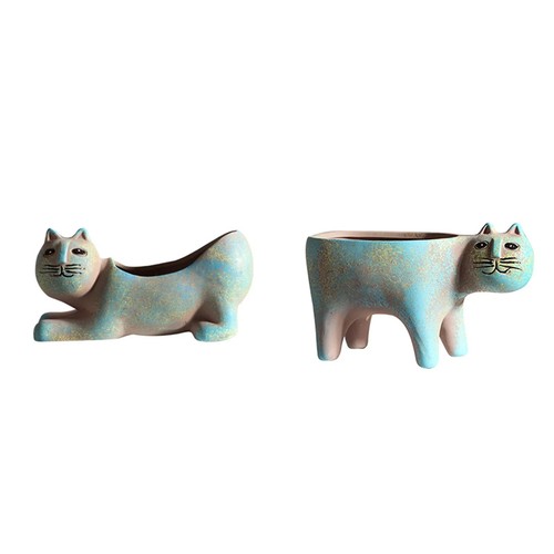 Pezzi simpatico gatto vaso - pezzi,