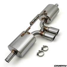 SILENZIATORE POSTERIORE INOX SCARICO SCATOLA POSTERIORE PER PORSCHE BOXSTER 986 2.5 2.7 3.2 96-