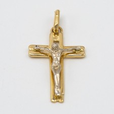 18kt Yellow & White Gold Cross