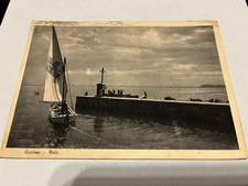 CARTOLINA FP RICCIONE - IL MOLO VG 1937